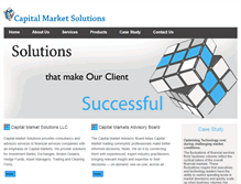 Tablet Screenshot of capmarketsolutions.com